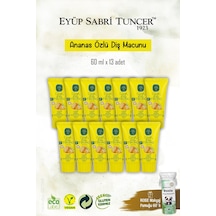 Doğal Ananas Özlü Çocuk Diş Macunu 13 Adet 60 Ml, Rosie Hediye
