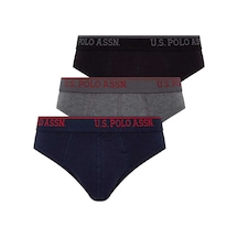 U.S. Polo Assn. U.s Polo Assn. 80436 Erkek 3 Lü Boxer-siyah-antrasitmelanj-lacivert Siyah