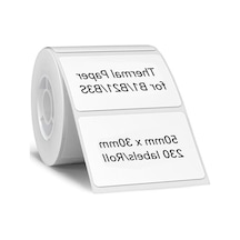 Su Geçirmez Etiket Kağıdı, 2" X 1.2" Boyutunda 124-Pembe