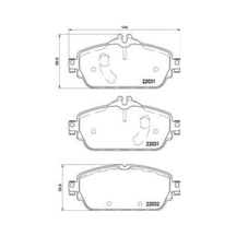 Mga 56322 Fren Balatası Ön Mercedes W205 C180-c200-c220 /
