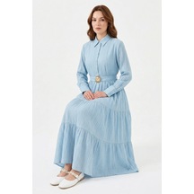 Missemramiss Summer Line Elbise 5248 Açık Mavi