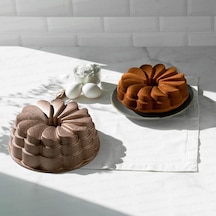 Nehir Manolya Rose Gold Döküm Kek Kalıbı 25 Cm