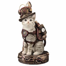Veronese Koleksiyon Steam Punk Kedi Figür 17cm