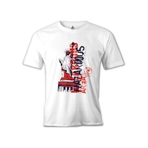 New York - Liberty Area Beyaz Erkek Tshirt