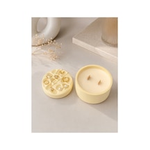 Asteria Dekoratif Takı Organizeri Ve %100 Soya Wax Mum Seti Taş Tozu El Yapımı Minimalist Ev Dekoru Sarı - 902334956 Sarı - 902334956 Sarı