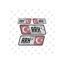 Bay Etiket Bt13 Reflektif A Rh Pozitif (+) Kan Grubu Sticker Seti