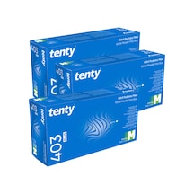 403 Medium M Nitril Pudrasız Mavi Hijyenik Eldiven 100'lü 3 Paket