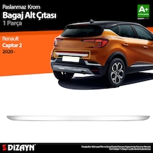 S-Dizayn Renault Captur 2 Krom Bagaj Alt Çıtası 2020 Üzeri
