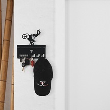 Torque-MX Metal Dekoratif Anahtar Askısı EA1 Siyah