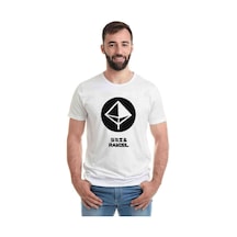 Evangelion Ramıel Baskılı Beyaz Erkek Tshirt