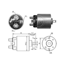 Zm 12v Marş Otomatiği Hıtachı Tipi Sol \ Opel Astra/combo/corsa N11.18860