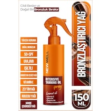 New Well Kahve Çekirdeği Yağlı Yoğun Bronzlaştırma Spreyi SPF50+ 150 ML