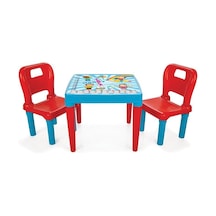 Pilsan Hobby 2 Sandalyeli Oyun ve Aktivite Masası Mavi 03414 fsp Mavi