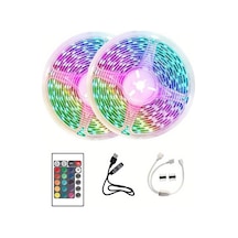 10m Şerit Led İç Mekan Renkli Rgb Şerit Led Kumandalı - Lisinya Diğer