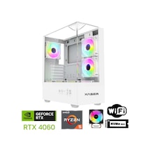 Xaser XSR1097 R5-8400F 32 GB 1 TB M.2 NVMe SSD 8 GB RTX4060 Free Dos Masaüstü Oyuncu Bilgisayarı Beyaz