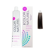 Color Naturel Kalıcı Saç Boyası 100 Ml 7.1 Küllü Kumral