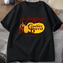 Flood Of Style Erkek Tişört Erkek Pamuk T Shirt Grafik Tee Baskı Rahat O Boyun Streetwear Erkekler Giysiler Siyah