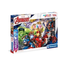 Clementoni 104 Parça Brilliant Puzzle Marvel 20181