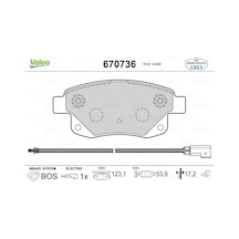 Valeo Arka Fren Balatası Transit V347-v348 06 11 Fıslı Valeo 670736 Me6c1j2m008ab-6c112m008af-1371454
