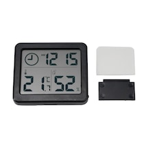 Hfambition Ev İçin Dijital Sıcaklık Nem Ölçer - İnce Tasarım Akıllı Ev Cihazı, Lcd Ekranlı, Saat Gösterimi, Pil Dahil