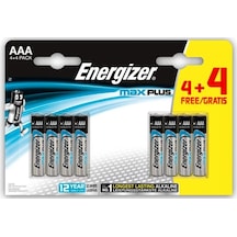 Energizer Alkalin Max Plus AAA 4+4 İnce Kalem Pil 8'li