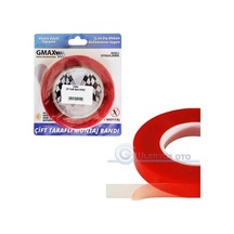 Çift Taraflı Montaj Bandı 4 Cm X 5 Metre Kırmızı Bant Ekstra Güçlü Yapışma İç ve Dış Mekan İçin GLZ03903140