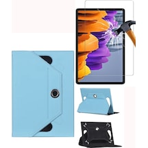 Powerway Dream Tab Grs-09 Universal 360 Dönerli Standlı Kılıf Kılıf + Ekran Koruyucu + Kalem Arka Kapak