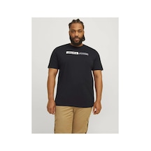 Jack & Jones Plus Tişört Plus Logolu Tişört Black