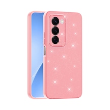 Xiaomi Redmi 15 Kılıf Kamera Korumalı Simli Silikon Üstün Koruma Pazarplus Açık Pembe