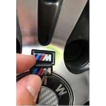 Bmw Amblem Jant M Direksiyon Logo 4 ADET--Stokdan Aynı Gün -