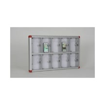 10 Gözlü Alüminyum Cep Telefonu Dolabı 5 X 72 4 X 42 6 H/cm 1