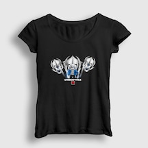Presmono Kadın Gaster Blasters Undertale T-shirt Siyah