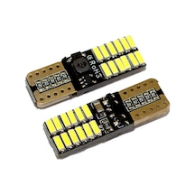 Dekoratif Led Ampul T10 24 Smd Canbus'lı Beyaz 12v