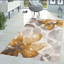Eliana Home Baskılı, Yıkanabilir Kaymaz Taban Salon Halısı Eli1469 Sarı