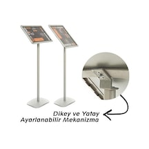 A3 Ayaklı Alüminyum Çift Yön Ayarlanabilir Yönlendirme Menü Pano