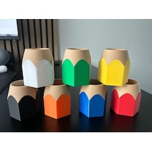 Giant Pencil Pen Holder - Dev Kalem Formunda Eğlenceli Masaüstü Düzenleyici - Okul Ve Ofis İçin Yaratıcı Kalemli Genel
