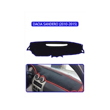 Dacıa Sandero 2010-2015torpido Koruma Halısı Mavi Kenar