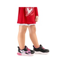 Kiko Kids Noxgirl Cırtlı Kız Çocuk Spor Ayakkabı Siyah