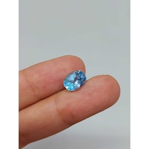 Yasamtohumu Mavi Topaz Taşı Oval Kesim Ortalama 1.5 Karat 55578 Çok Renkli