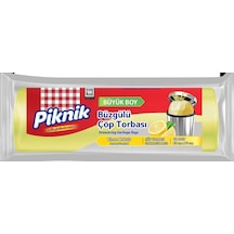 Ernet Çöp Torbası Büzgülü Büyük 15'li Limon 2100