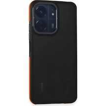 Newface Xiaomi Redmi 13c Harvel Kapak - Turuncu Siyah