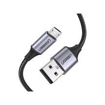 Örgülü Micro-usb & Usb-a Data Ve Şarj Kablosu 60146 - 1 Metre Siyah