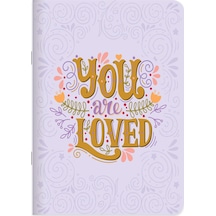A4 Çizgili Spiralli Motto Defter - Mor Mor
