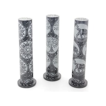 Obsidian Taşı İşlemeli Kule Tütsülük Model 2 Çok Renkli