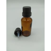 30Ml Cam Amber Şişe İçten Damlatmalı Kapak (10 Adet)