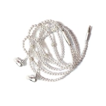 Mufunye Beyaz Mikrofonlu Kablolu Kontrollü Kulaklık