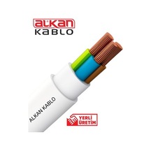 3x1,5 Mm² Beyaz Kablo %100 Bakır 5 Metre