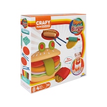 Crafy Süper Burger Oyun Hamuru Seti 200 Gr. 12 Parça