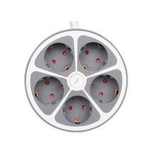 Vea Ve-g605y 5'li Grup Kablolu 1.5 Metre Anahtarlı Golyat Fiş 3680 Watt 16 Amper Priz Çocuk Korumalı