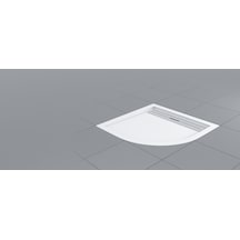 Shower 80x80 Drop Oval Flat Duş Teknesi H:5 Cm